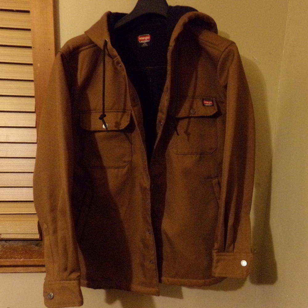 Wrangler mens unlined hooded jacket